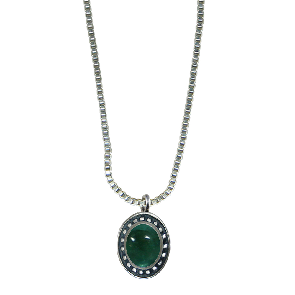 Sterling Silver Little Fluorite Pendant Necklace